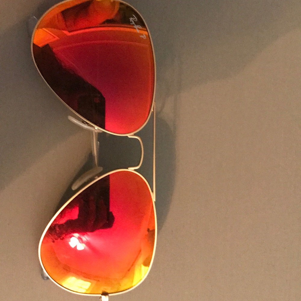 Ray ban polarized aviator sunglasses
